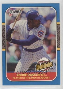 1987 Donruss Highlights - [Base] #31 - Andre Dawson