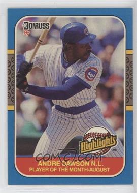 1987 Donruss Highlights - [Base] #31 - Andre Dawson