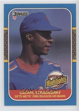 1987 Donruss Highlights - [Base] #42 - Darryl Strawberry