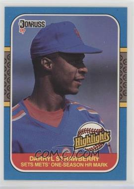 1987 Donruss Highlights - [Base] #42 - Darryl Strawberry