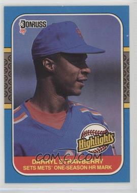 1987 Donruss Highlights - [Base] #42 - Darryl Strawberry