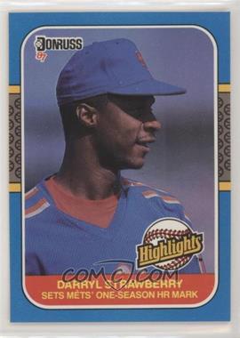 1987 Donruss Highlights - [Base] #42 - Darryl Strawberry