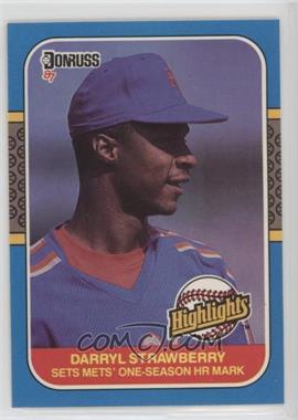 1987 Donruss Highlights - [Base] #42 - Darryl Strawberry