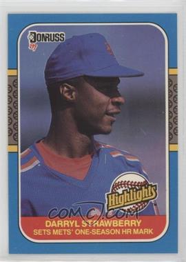 1987 Donruss Highlights - [Base] #42 - Darryl Strawberry