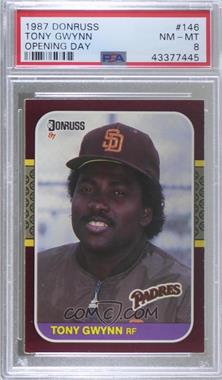 1987 Donruss Opening Day - Box Set [Base] #146 - Tony Gwynn [PSA 8 NM‑MT]