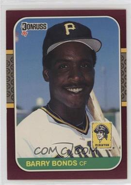 1987 Donruss Opening Day - Box Set [Base] #163.1 - Barry Bonds (Barry Bonds Pictured)