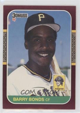 1987 Donruss Opening Day - Box Set [Base] #163.1 - Barry Bonds (Barry Bonds Pictured)