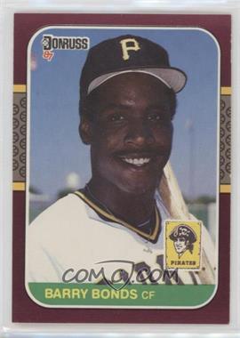 1987 Donruss Opening Day - Box Set [Base] #163.1 - Barry Bonds (Barry Bonds Pictured)