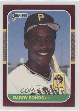 1987 Donruss Opening Day - Box Set [Base] #163.1 - Barry Bonds (Barry Bonds Pictured)