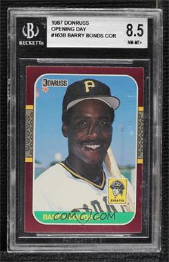 1987 Donruss Opening Day - Box Set [Base] #163.1 - Barry Bonds (Barry Bonds Pictured) [BGS 8.5 NM‑MT+]