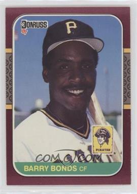 1987 Donruss Opening Day - Box Set [Base] #163.1 - Barry Bonds (Barry Bonds Pictured)