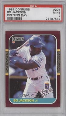 1987 Donruss Opening Day - Box Set [Base] #205 - Bo Jackson [PSA 9 MINT]