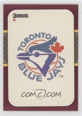 1987 Donruss Opening Day - Box Set [Base] #252 - Toronto Blue Jays Team