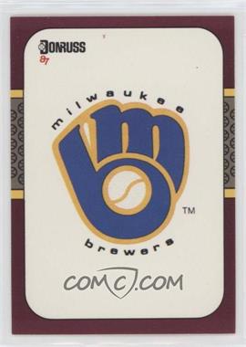 1987 Donruss Opening Day - Box Set [Base] #254 - Milwaukee Brewers Team