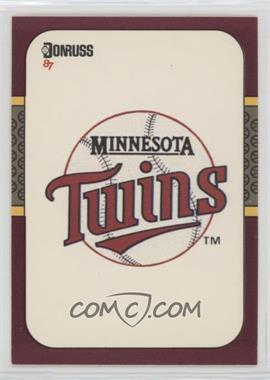 1987 Donruss Opening Day - Box Set [Base] #270 - Minnesota Twins Team