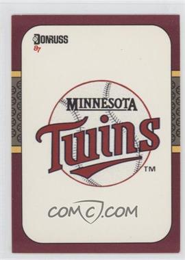 1987 Donruss Opening Day - Box Set [Base] #270 - Minnesota Twins Team