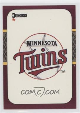 1987 Donruss Opening Day - Box Set [Base] #270 - Minnesota Twins Team