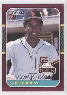 1987 Donruss Opening Day - Box Set [Base] #99 - Jose Uribe