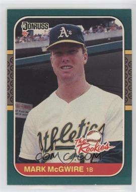 1987 Donruss The Rookies - Box Set [Base] #1 - Mark McGwire