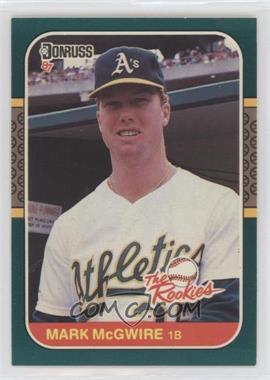 1987 Donruss The Rookies - Box Set [Base] #1 - Mark McGwire