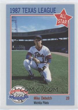 1987 Feder Texas League All Stars - [Base] #1 - Mike DeButch