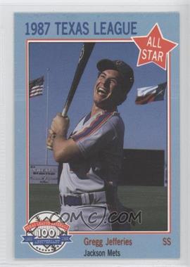 1987 Feder Texas League All Stars - [Base] #11 - Gregg Jefferies