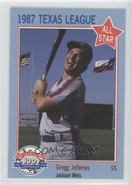 1987 Feder Texas League All Stars - [Base] #11 - Gregg Jefferies