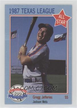 1987 Feder Texas League All Stars - [Base] #11 - Gregg Jefferies