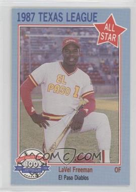 1987 Feder Texas League All Stars - [Base] #25 - LaVel Freeman