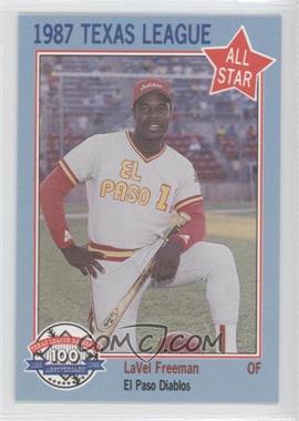 1987 Feder Texas League All Stars - [Base] #25 - LaVel Freeman