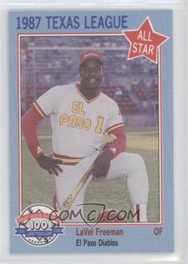 1987 Feder Texas League All Stars - [Base] #25 - LaVel Freeman