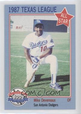 1987 Feder Texas League All Stars - [Base] #28 - Mike Devereaux