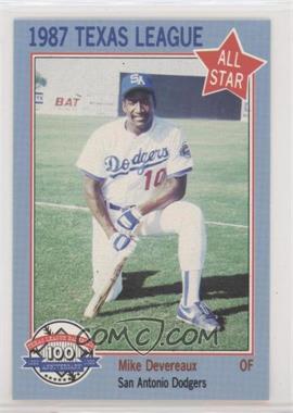 1987 Feder Texas League All Stars - [Base] #28 - Mike Devereaux