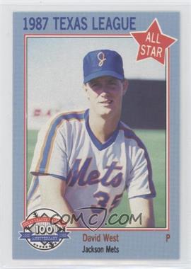 1987 Feder Texas League All Stars - [Base] #29 - David West