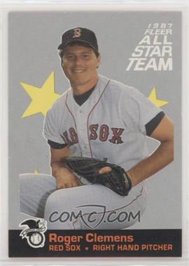 1987 Fleer - All Star Team #11 - Roger Clemens