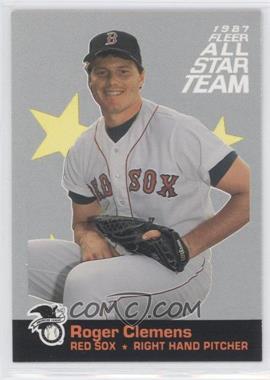 1987 Fleer - All Star Team #11 - Roger Clemens