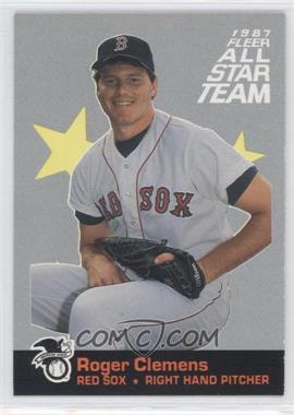 1987 Fleer - All Star Team #11 - Roger Clemens