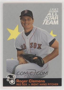 1987 Fleer - All Star Team #11 - Roger Clemens