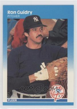 1987 Fleer - [Base] - Factory Set Glossy #100 - Ron Guidry