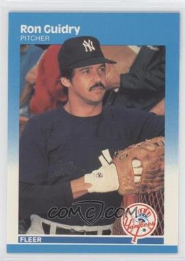 1987 Fleer - [Base] - Factory Set Glossy #100 - Ron Guidry