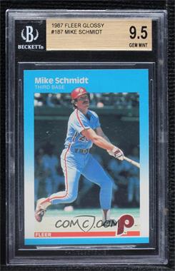 1987 Fleer - [Base] - Factory Set Glossy #187 - Mike Schmidt [BGS 9.5 GEM MINT]