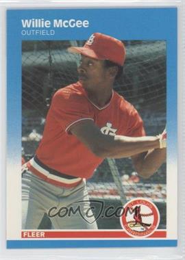 1987 Fleer - [Base] - Factory Set Glossy #304 - Willie McGee