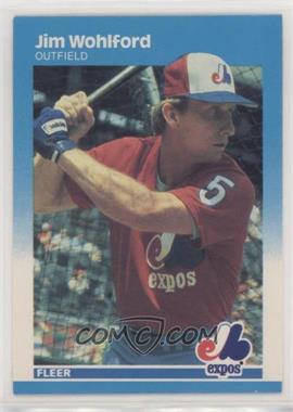1987 Fleer - [Base] - Factory Set Glossy #336 - Jim Wohlford [EX to NM]