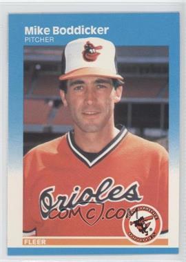 1987 Fleer - [Base] - Factory Set Glossy #463 - Mike Boddicker