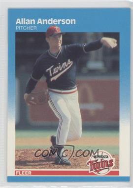 1987 Fleer - [Base] - Factory Set Glossy #533 - Allan Anderson