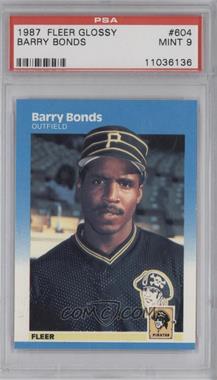 1987 Fleer - [Base] - Factory Set Glossy #604 - Barry Bonds [PSA 9 MINT]