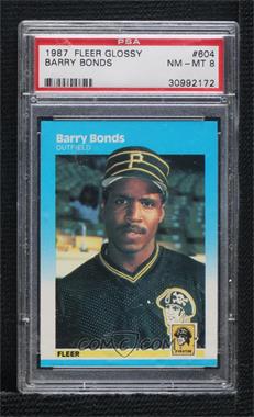 1987 Fleer - [Base] - Factory Set Glossy #604 - Barry Bonds [PSA 8 NM‑MT]