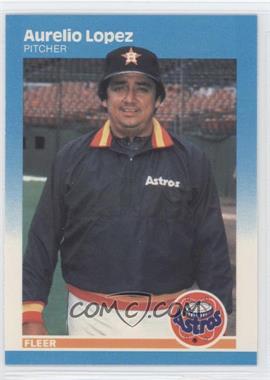 1987 Fleer - [Base] - Factory Set Glossy #63 - Aurelio Lopez