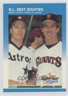 1987 Fleer - [Base] - Factory Set Glossy #630 - Mike Scott, Mike Krukow