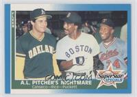 Jose Canseco, Jim Rice, Kirby Puckett